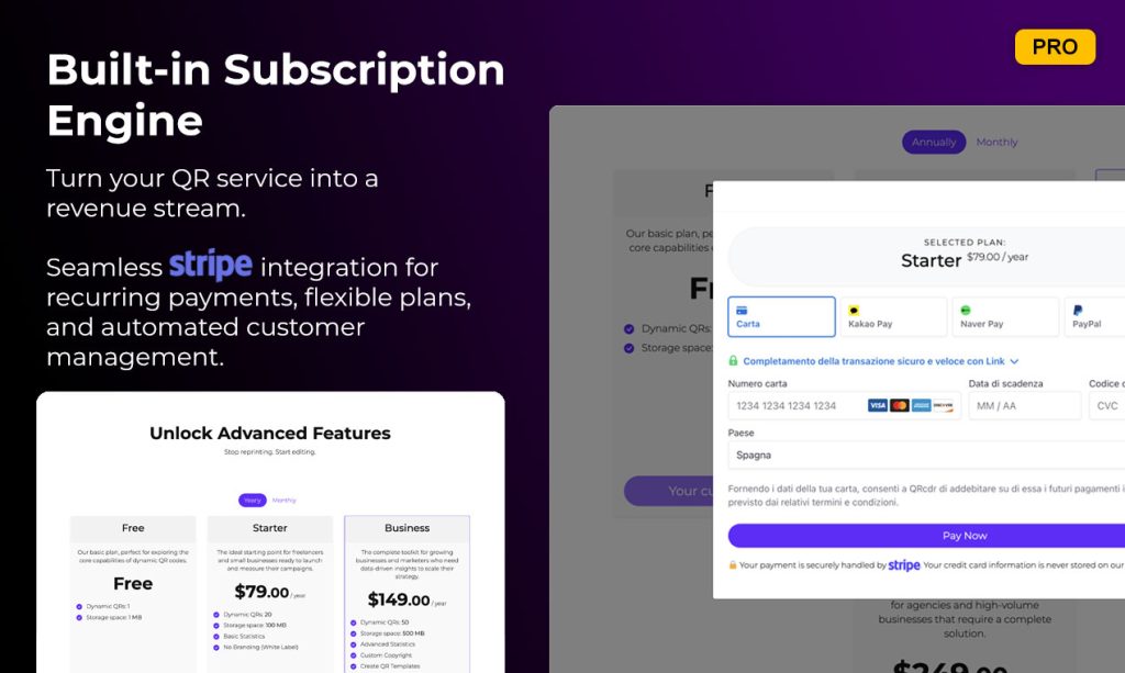 QRcdr PRO / QR SaaS WP