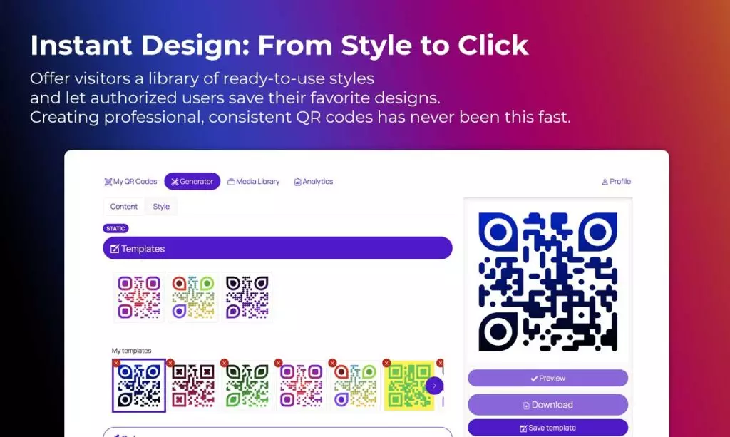 QRcdr Templates Add-on