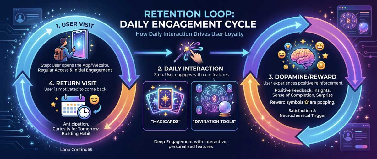 Gamifying user retention through daily interactive rituals