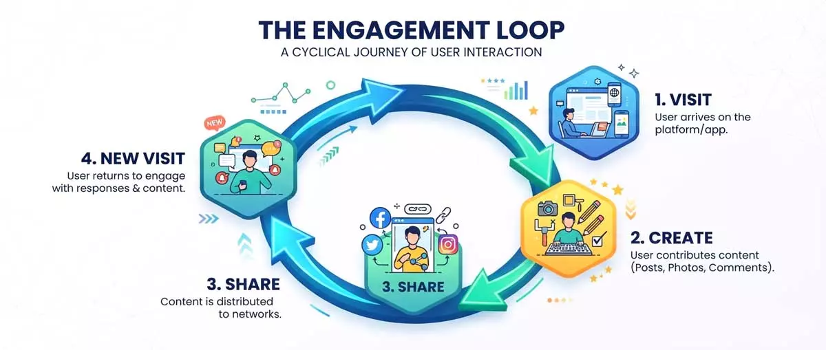 Strategies to increase website engagement via viral loops